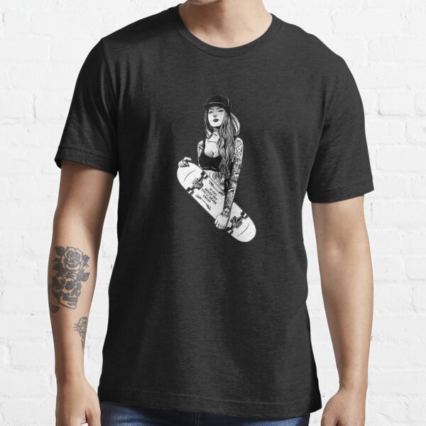 Skater girl  Essential T-Shirt for Sale by T&L design Studios