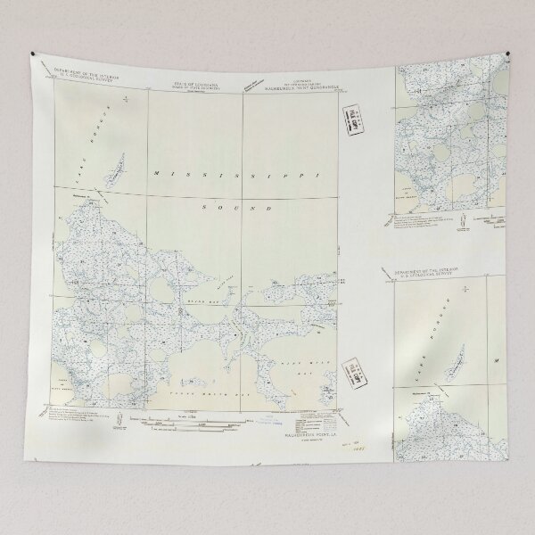 Item preview, USGS TOPO Map Louisiana LA Malheureux Point 333947 1954 31680 designed and sold by WetdryvacRB01.