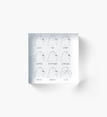 Ice Bear Moods Acrylic Block