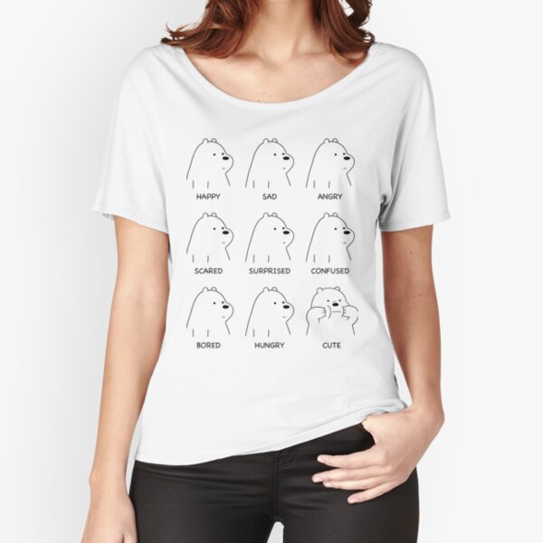 Ice Bear Moods Relaxed Fit T-Shirt