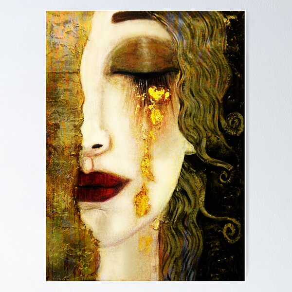Aperçu de l'œuvre Les Larmes d’or Les Larmes d’or de Freya Anne Marie Zimmerman (École de Klimt) créée et vendue par timelessfancy.