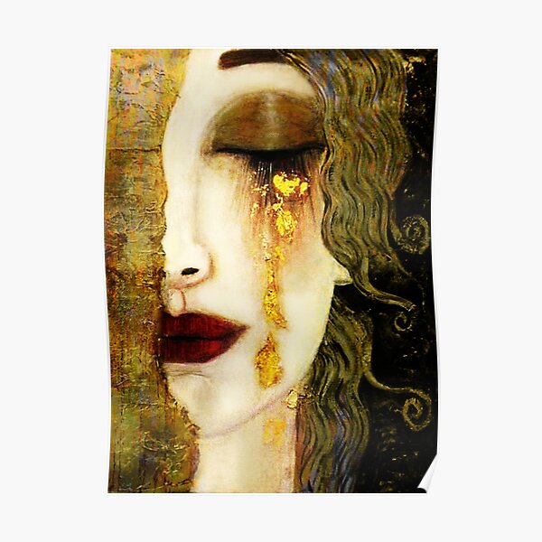 Golden Tears Freya’s Tears of Gold Anne Marie Zimmerman (School of Klimt) Poster