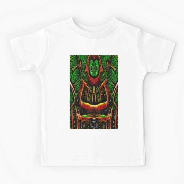 ABSTRACT ARTWORK - THRONE OF THE OWLS - CREEPY DYSTOPIAN ARTWORK TO FREAK OUT YOUR FLATMATE BY JANE HOLLOWAY Kids T-Shirt