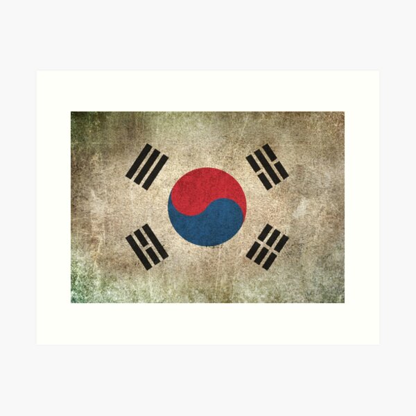 Coin Purse Gift Flag Retro Artistic Korean Expat Country South Korea