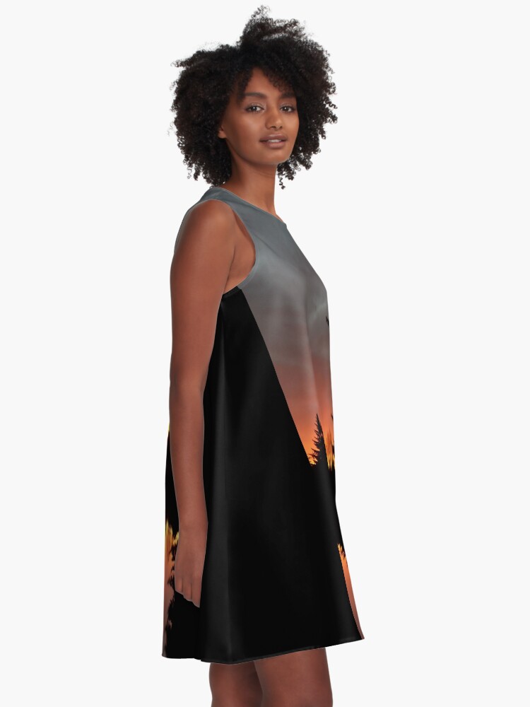 Alternative Ansicht von Morgenrotdrama Small A-Linien Kleid