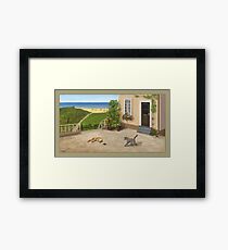 Cats playing Framed Print