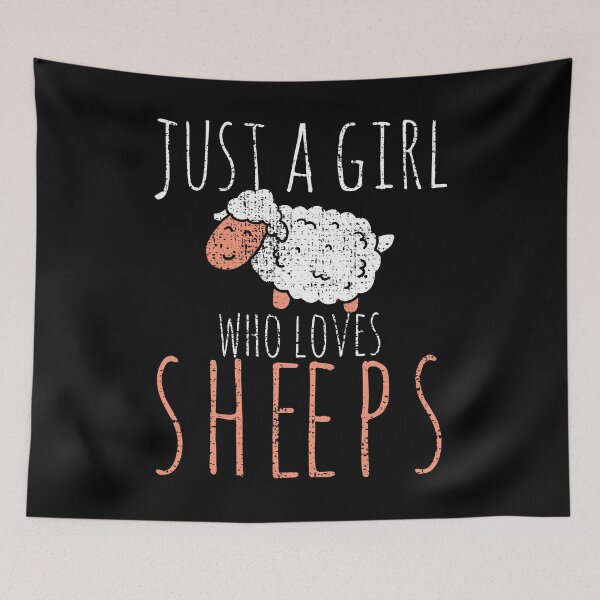 Item preview, Just A Girl Who Loves Sheep designed and sold by 4tomic.