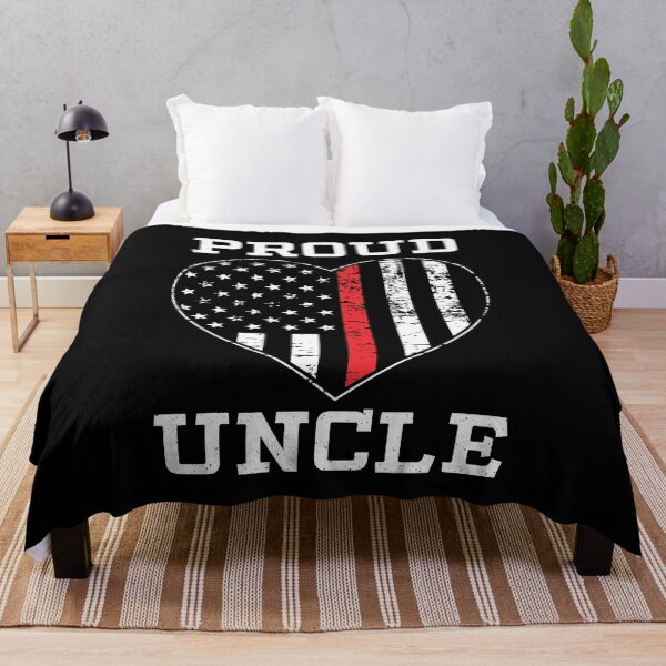 Item preview, Thin Red Line Proud Firefighter Uncle designed and sold by teesaurus.