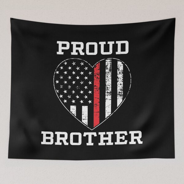 Item preview, Thin Red Line Proud Firefighter Brother designed and sold by teesaurus.
