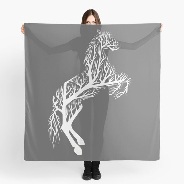 White Tree Horse Scarf