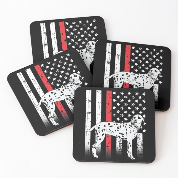 Item preview, Thin Red Line Firefighter Dalmatian Dog designed and sold by teesaurus.
