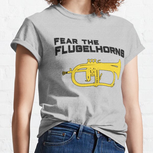 Funny flugelhorn gift, Marching Band, Concert Band - Fear the flugelhorns Classic T-Shirt