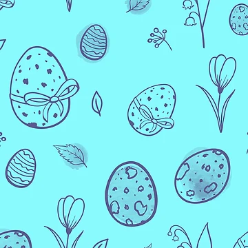 Artwork thumbnail, Easter Bunny Rabbit Pattern by artworkbyrihen