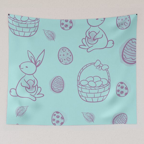 Item preview, Easter Bunny Rabbit Pattern designed and sold by artworkbyrihen.