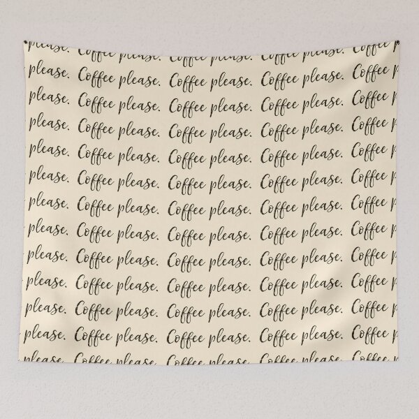 Item preview, Coffee Please (Black Text) designed and sold by Katherine Ann.