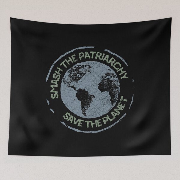 Item preview, Smash the Patriarchy, Save the Planet designed and sold by TeesbyDD.