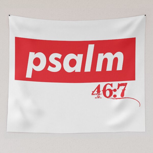 Item preview, Psalm 46:7 Bible Inspirational Quotes designed and sold by ProjectX23.