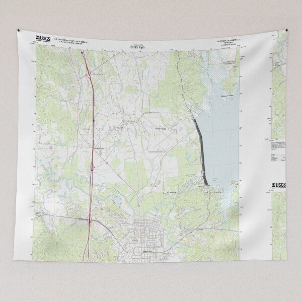 Item preview, USGS TOPO Map Mississippi MS Grenada 20120419 TM designed and sold by WetdryvacRBO2.