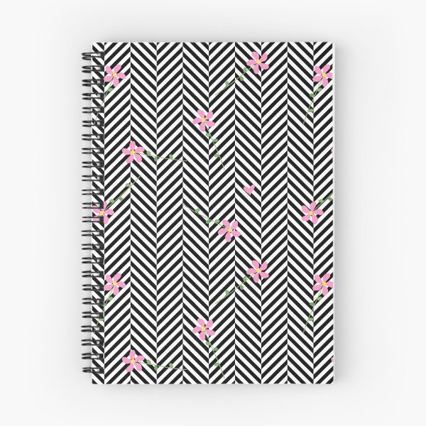 Item preview, Pink Flower Herringbone designed and sold by MaplewoodMerch.