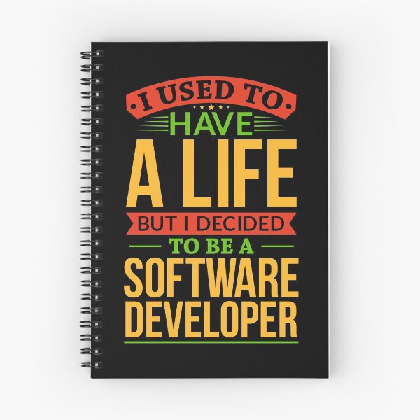 Item preview, I Used To Have A Life But I Decided To Be Software Developer Shirt designed and sold by Orange Pieces.