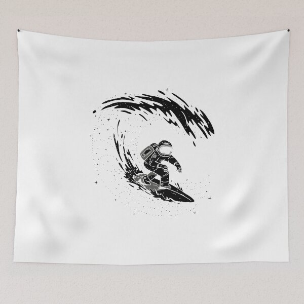 Item preview, surfing astronaut design designed and sold by KleinJenny.