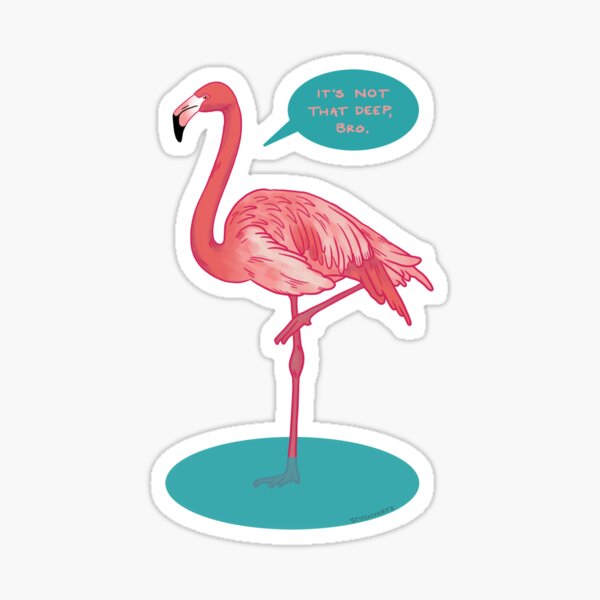Flamingo Meme Stickers Redbubble - hall of flamingo memes roblox