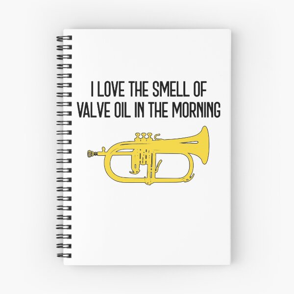 Item preview, Funny flugelhorn gift, Marching Band, Concert Band - I love the smell of valve oil in the morning designed and sold by HEJAshirts.