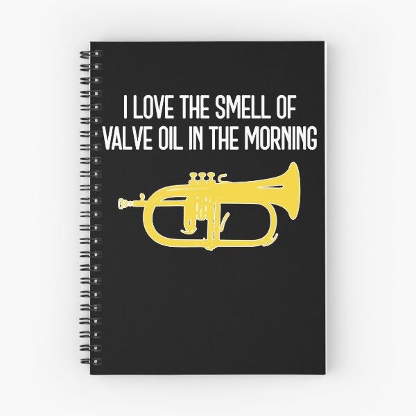Item preview, Funny flugelhorn gift, Marching Band, Concert Band - I love the smell of valve oil in the morning designed and sold by HEJAshirts.