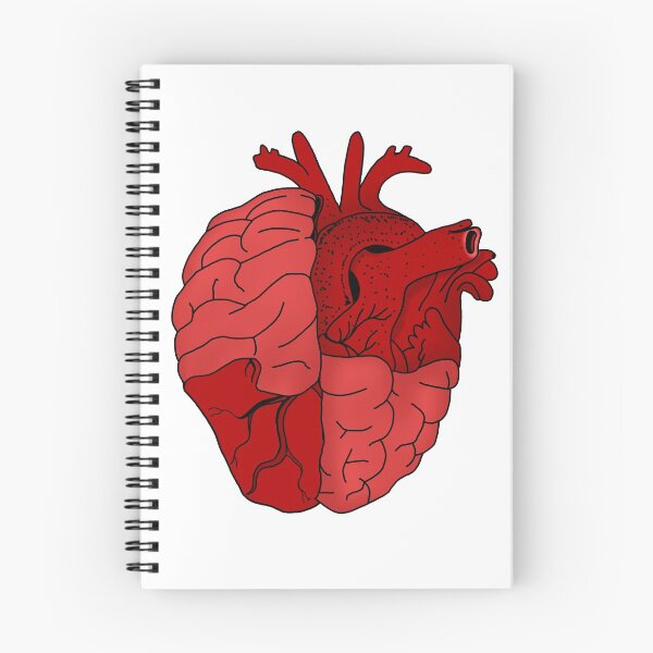 Item preview, Heart and brain combines gift idea for medics with palpitations designed and sold by elnino8.