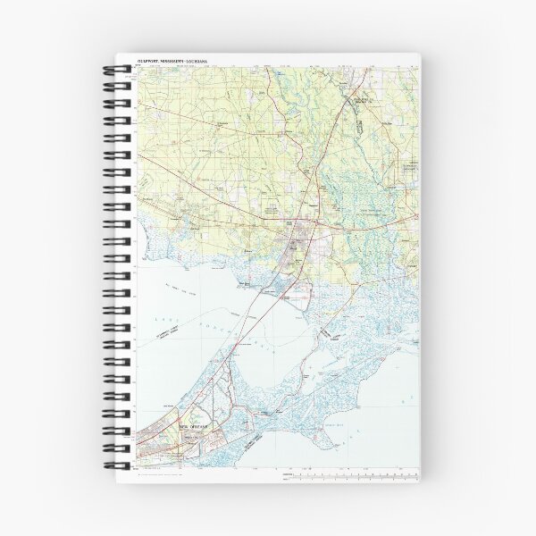 Item preview, USGS TOPO Map Mississippi MS Gulfport 337213 1982 100000 designed and sold by WetdryvacRBO2.