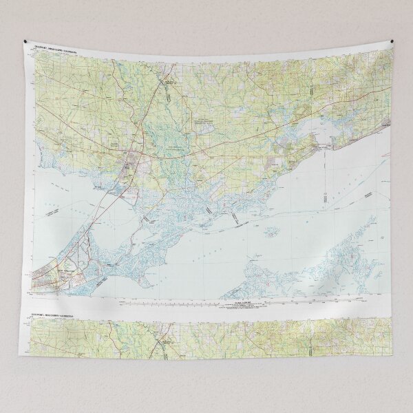 Item preview, USGS TOPO Map Mississippi MS Gulfport 337213 1982 100000 designed and sold by WetdryvacRBO2.