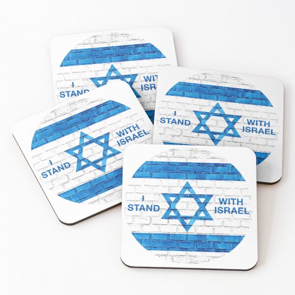 Item preview, I Stand With Israel Round Logo designed and sold by Nikki SpaceStuffPlus.