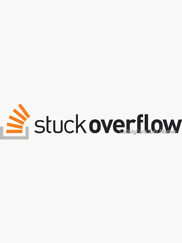 Thumbnail 3 von 3, Sticker, StuckOverflow // Genaues Logo designt und verkauft von AetherspaceOne.