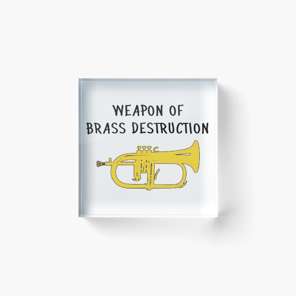 Item preview, Funny flugelhorn gift, Marching Band, Concert Band - Weapon of brass destruction designed and sold by HEJAshirts.