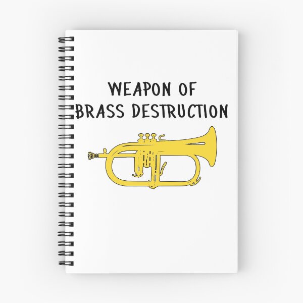 Item preview, Funny flugelhorn gift, Marching Band, Concert Band - Weapon of brass destruction designed and sold by HEJAshirts.