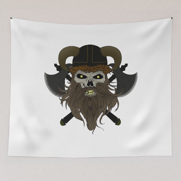 Item preview, Viking head with axes and helmet gift idea for intrepid designed and sold by elnino8.
