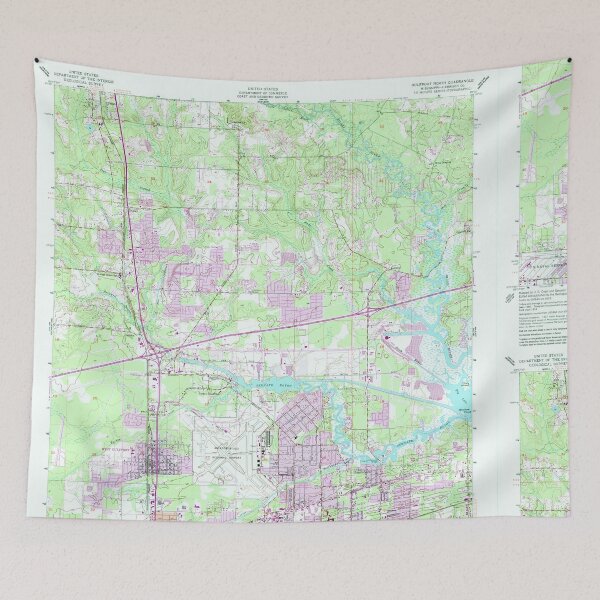 Item preview, USGS TOPO Map Mississippi MS Gulfport North 335738 1954 24000 designed and sold by WetdryvacRBO2.