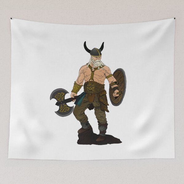 Item preview, Shield and axe as good gear for bearded Viking gift idea for hard men designed and sold by elnino8.