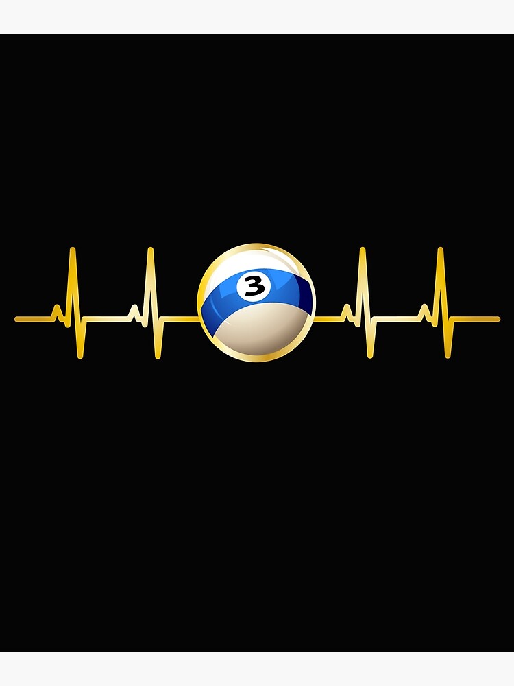 Billiards Billiard Balls Ecg Heartbeat Heart Rate Poster For Sale By Dm4design Redbubble 7316