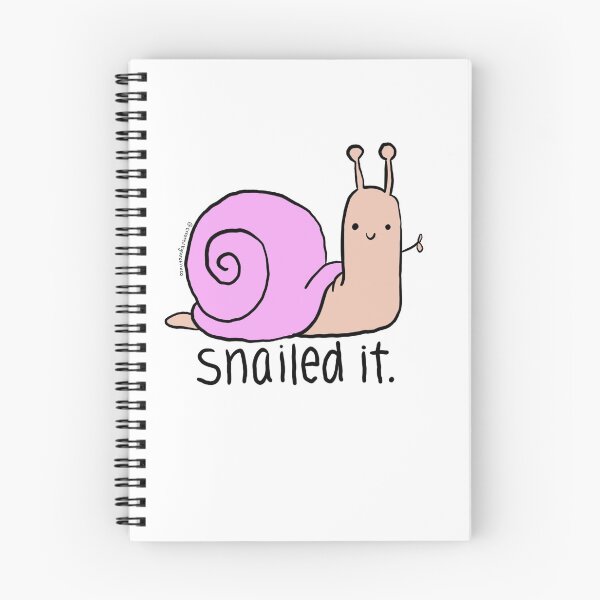 Item preview, Snailed It Cartoon Snail Doodle designed and sold by Caroline Lynch.