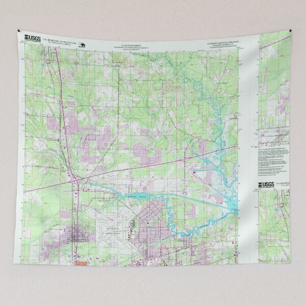 Item preview, USGS TOPO Map Mississippi MS Gulfport North 335740 1994 24000 designed and sold by WetdryvacRBO2.