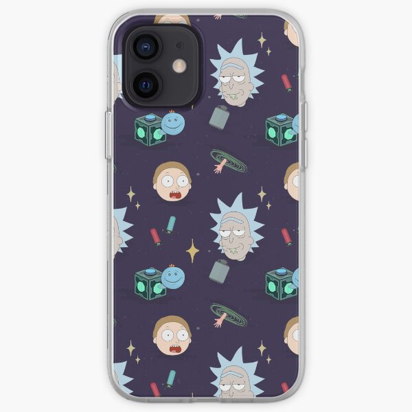Rick and Morty's Adventure in Space (Patterns Please) iPhone Soft Case