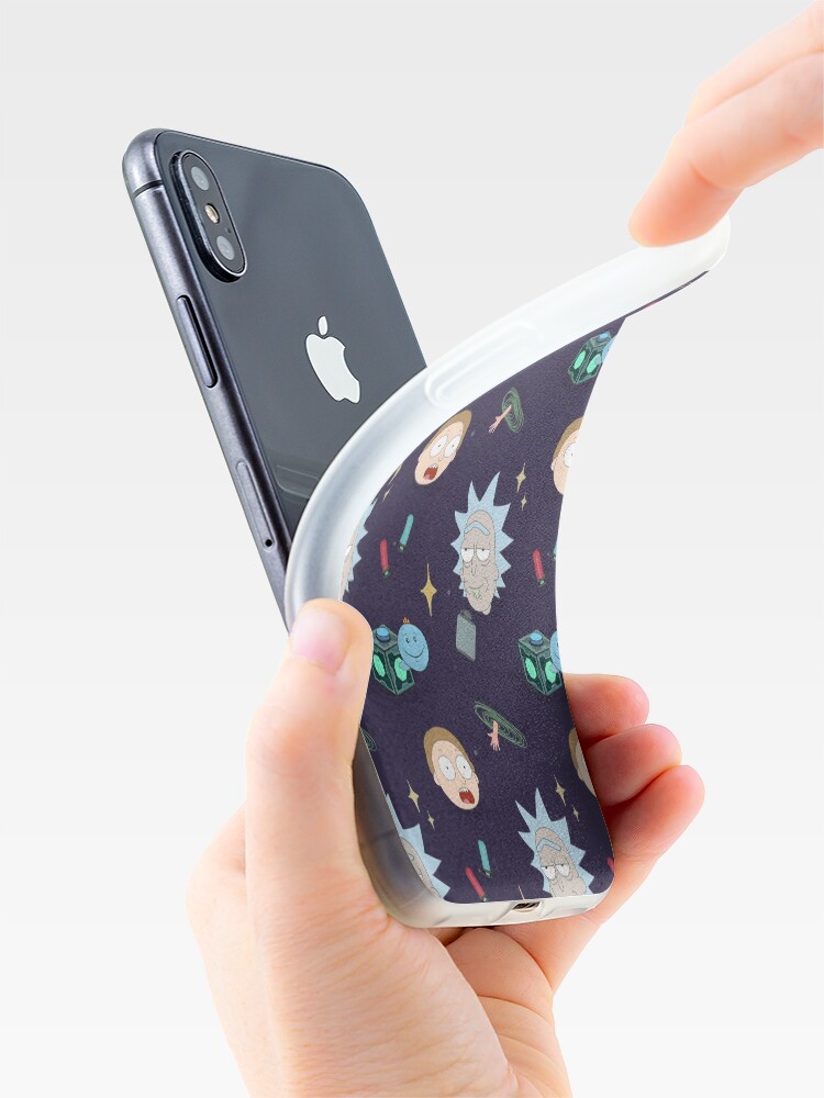 Alternate view of Rick and Morty's Adventure in Space (Patterns Please) iPhone Case & Cover