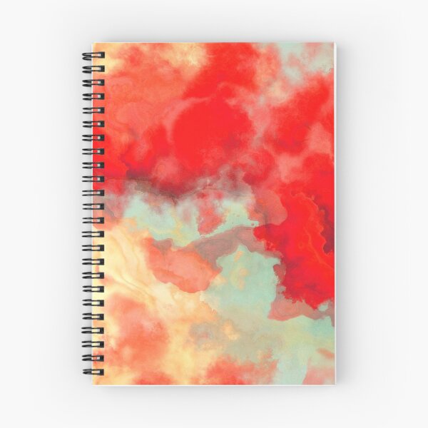 Item preview, Blue-Red-Lemon Cream Watercolor designed and sold by Kolinnaprint.