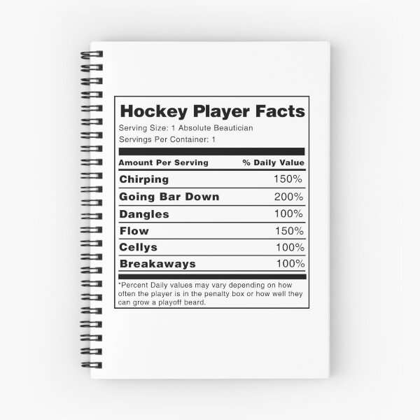 Item preview, Hockey Player Nutrition Facts  designed and sold by Kooky28.