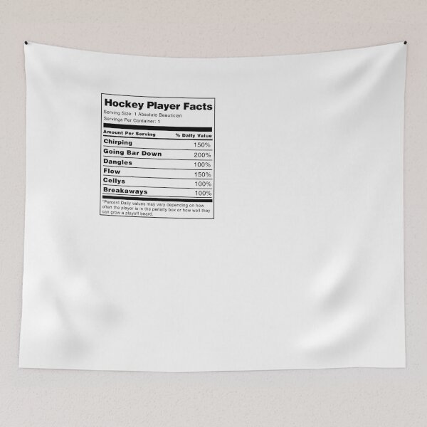 Item preview, Hockey Player Nutrition Facts  designed and sold by Kooky28.