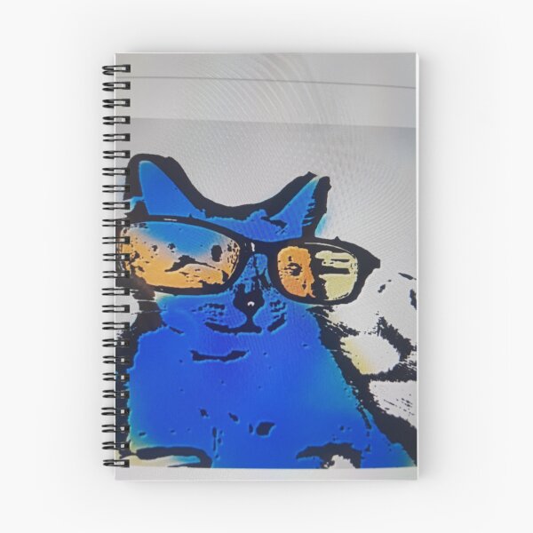 Item preview, Happy the blue cat designed and sold by Jarred Chaisson.