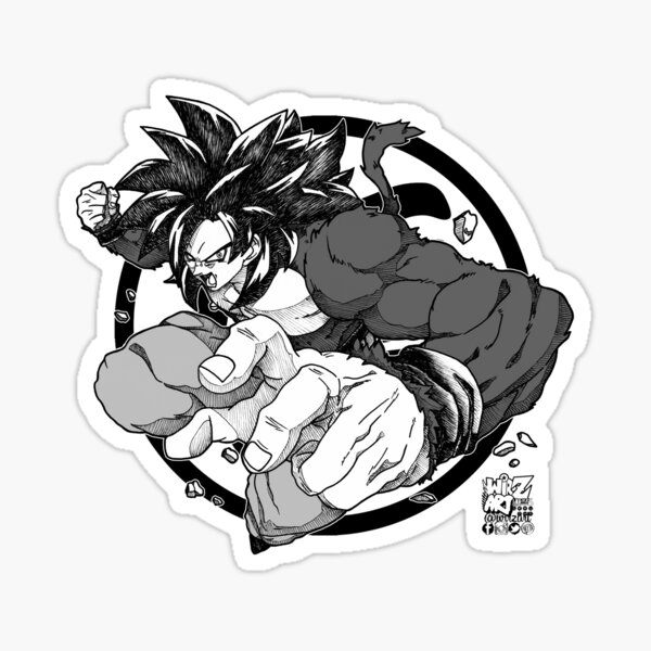 Goku Super Saiyan 4 Sticker for Sale by qalandar92