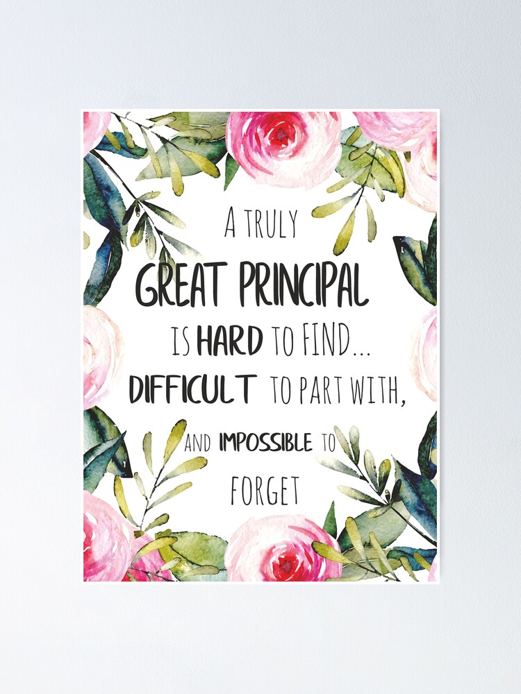 "Great principal Farewell gift Leaving Gift Idea