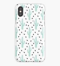 Cactus - modern minimal pattern print triangles geometric trendy hipster coachella festival iPhone Case